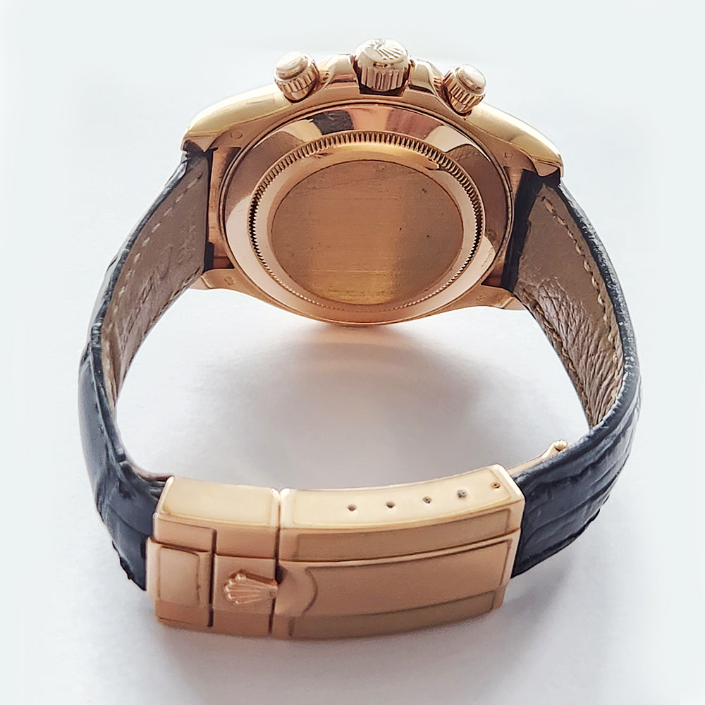 Daytona Rose Gold with Leather Strap 116515LN