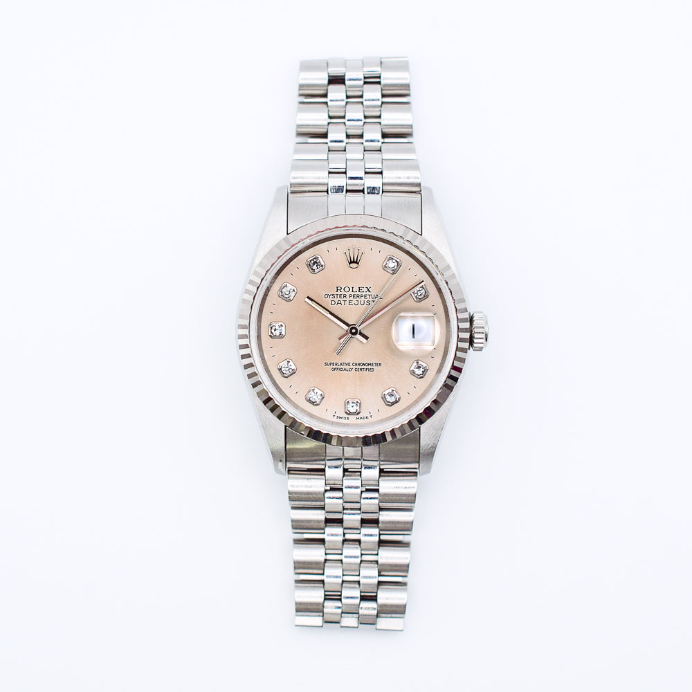Datejust 36mm Steel and White Gold 16234
