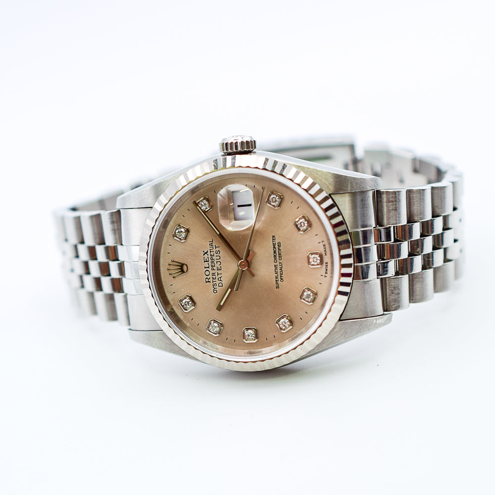Datejust 36mm Steel and White Gold 16234