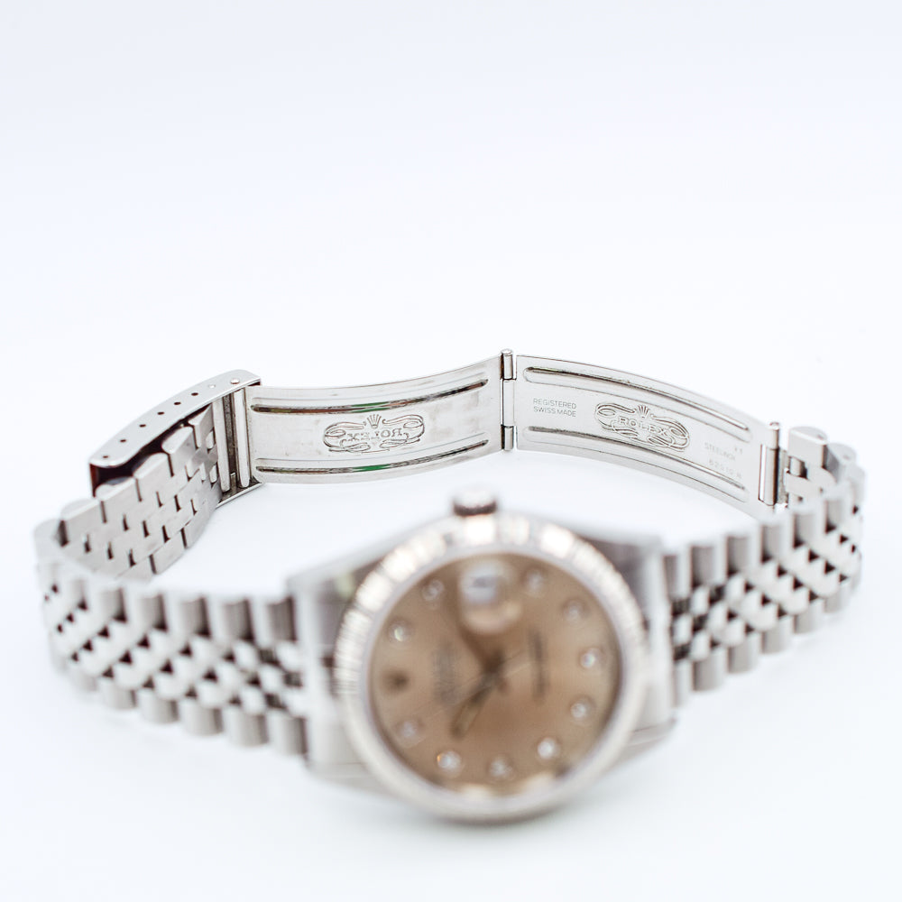 Datejust 36mm Steel and White Gold 16234