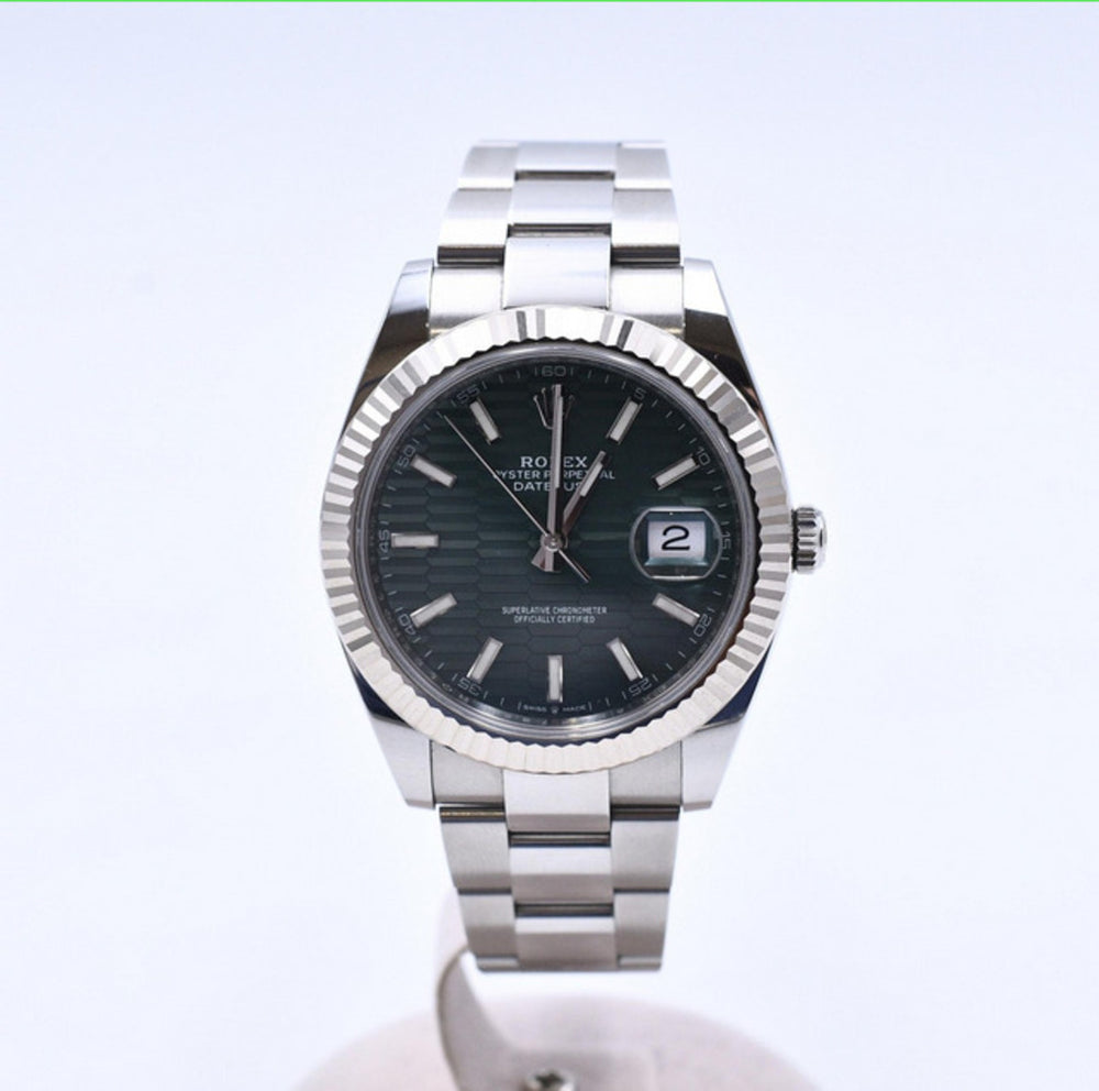 Datejust 41mm Steel and White Gold 126334