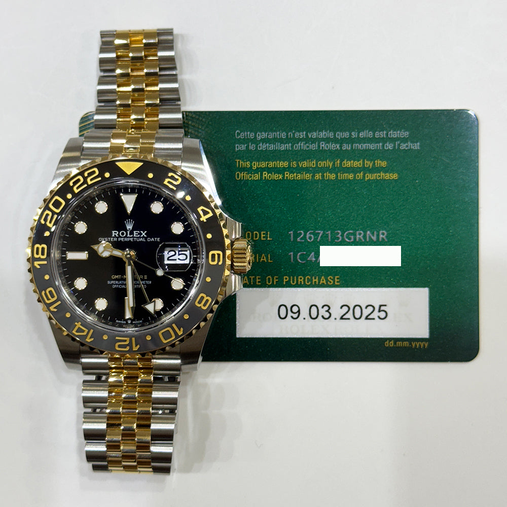 GMT-Master II "Bumblebee" Steel and Yellow Gold 126713GRNR