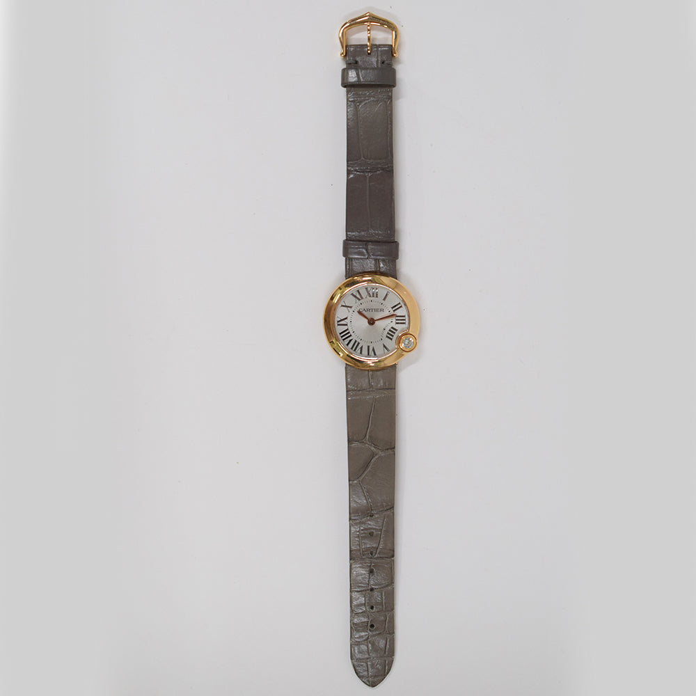 Ballon Blanc de Cartier 30mm Rose Gold Quartz WGBL0005