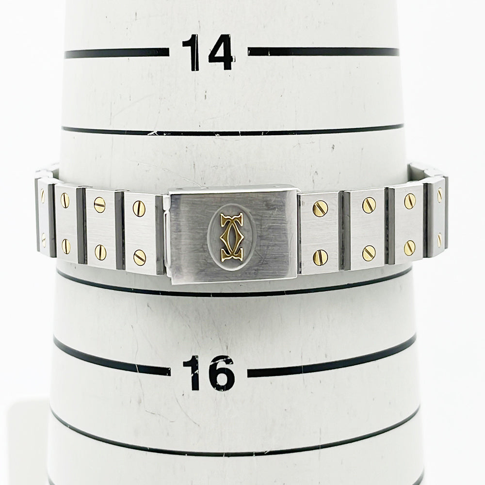 Santos Galbée - Steel and Yellow Gold - 24mm x 24mm W20012C4