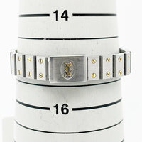 Santos Galbée - Steel and Yellow Gold - 24mm x 24mm W20012C4