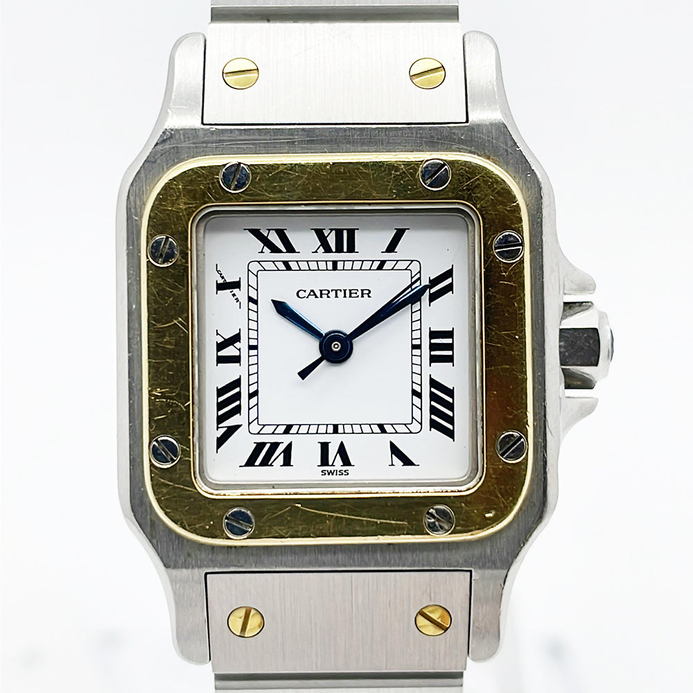 Santos Galbée - Steel and Yellow Gold - 24mm x 24mm W20012C4