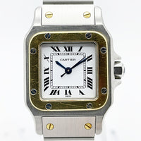 Santos Galbée - Steel and Yellow Gold - 24mm x 24mm W20012C4