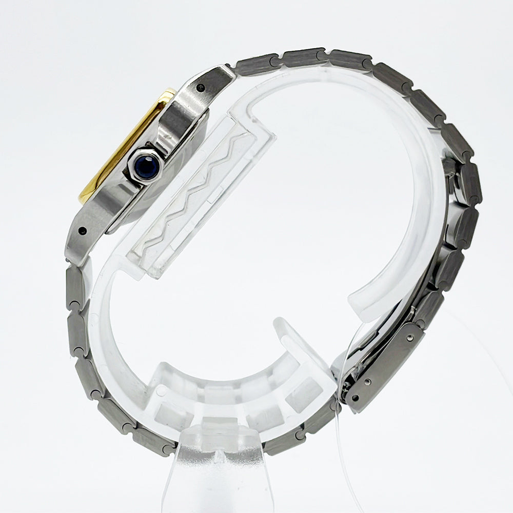Santos Galbée - Steel and Yellow Gold - 24mm x 24mm W20012C4