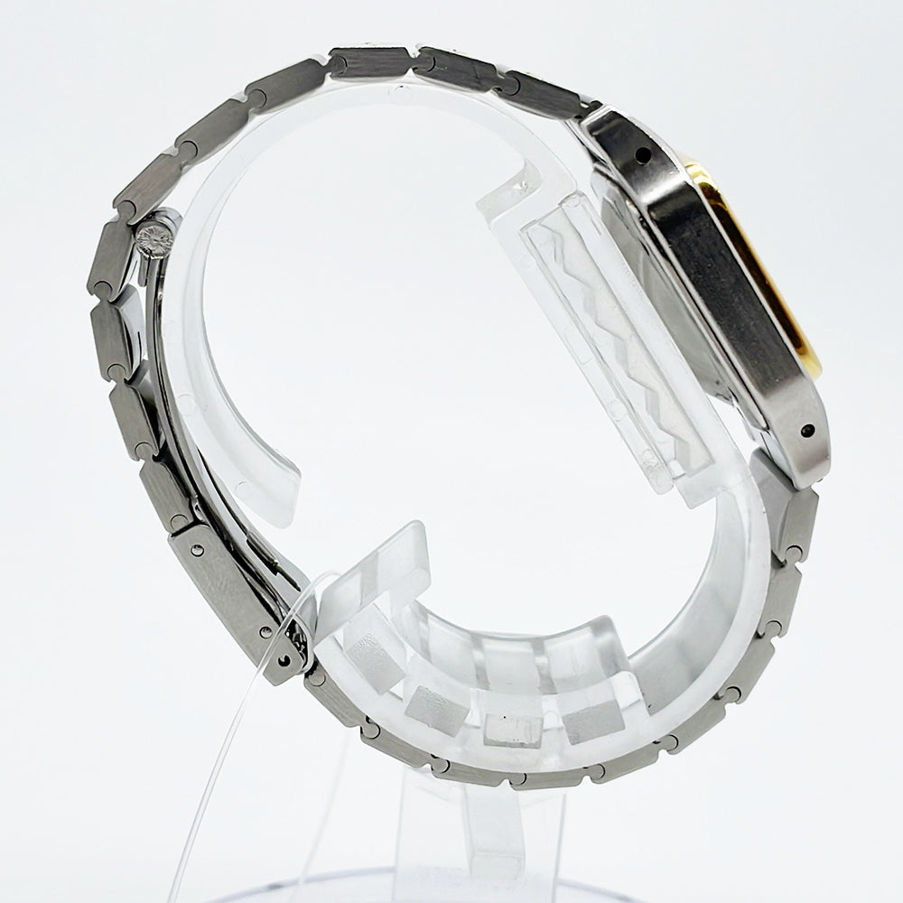 Santos Galbée - Steel and Yellow Gold - 24mm x 24mm W20012C4