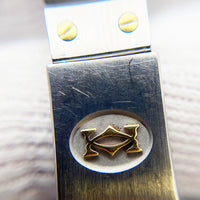 Santos Galbée - Steel and Yellow Gold - 24mm x 24mm W20012C4