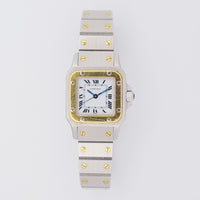 Santos Galbée - Steel and Yellow Gold - 24mm x 24mm W20012C4