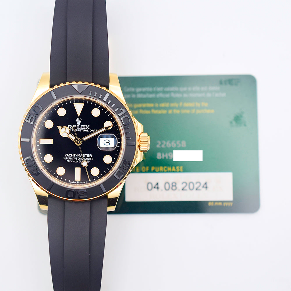 Yacht-Master 42mm Yellow Gold on Strap 226658