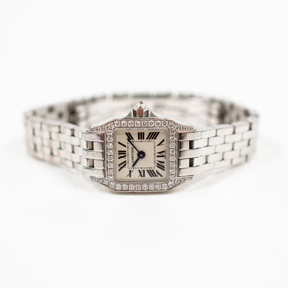 Santos Demoiselle Quartz 20mm x 20mm White Gold WF9005Y8