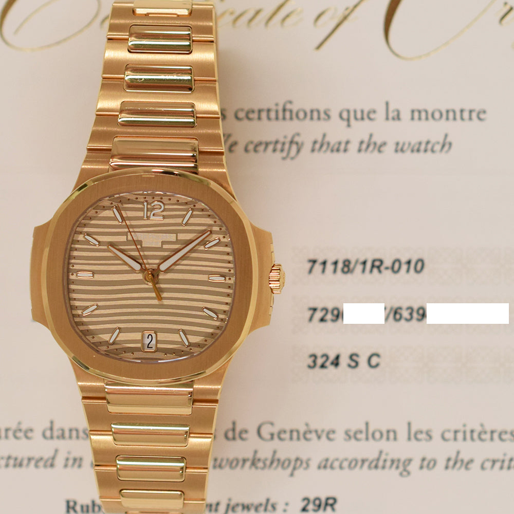 Nautilus 35.2mm Rose Gold  7118/1R-010