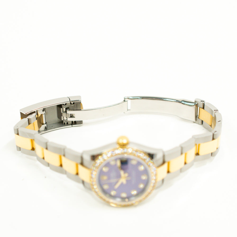 Datejust 28mm Diamond Bezel Steel and Yellow Gold 279383RBR