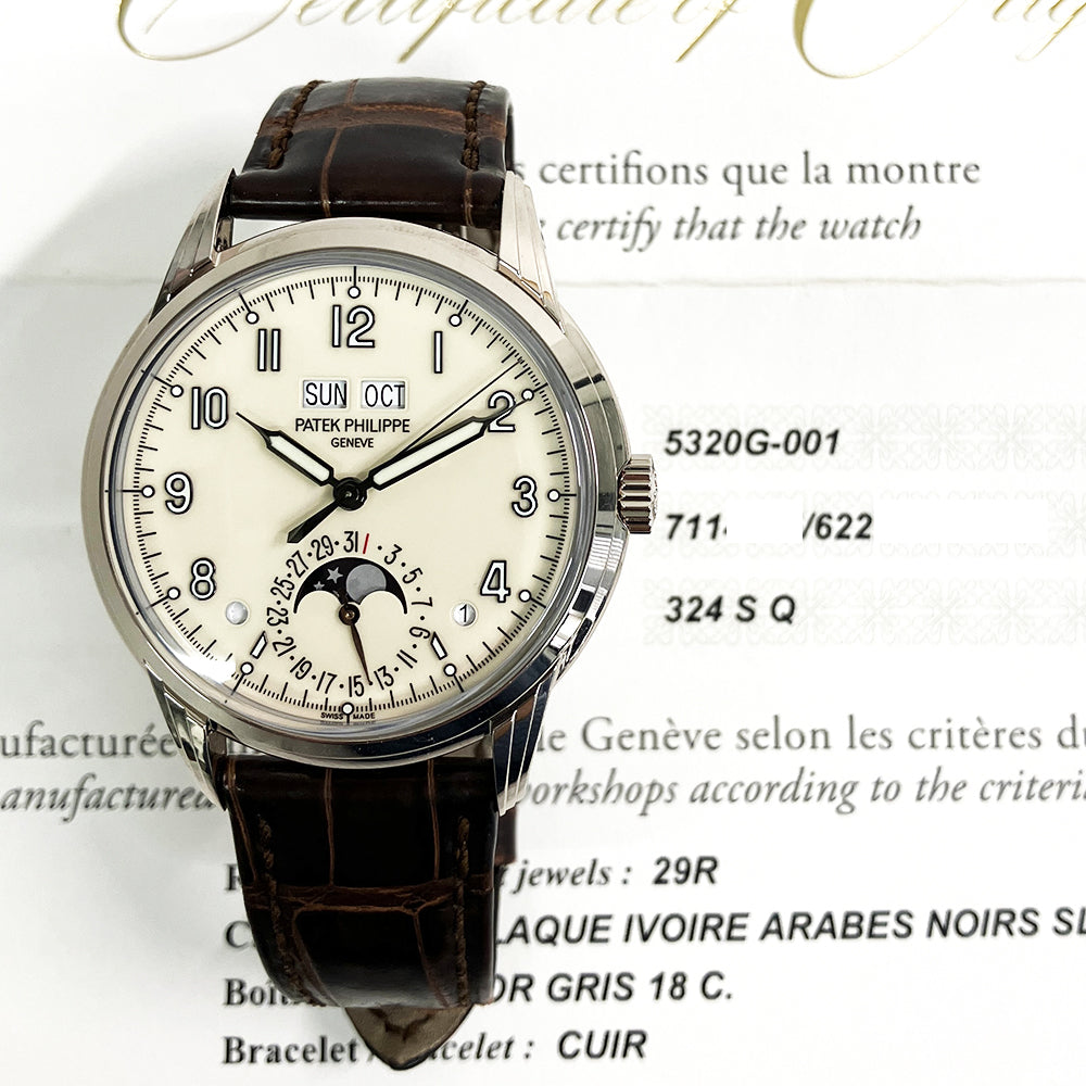 Perpetual Calendar 40mm White Gold Self Winding 5320G-001