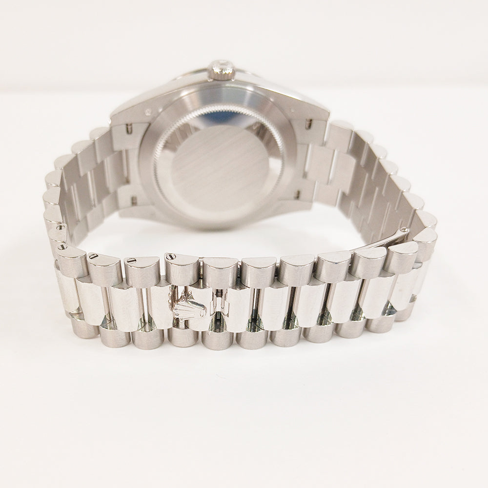 Day-Date President 40mm Platinum Baguette Diamond Bezel 228396TBR