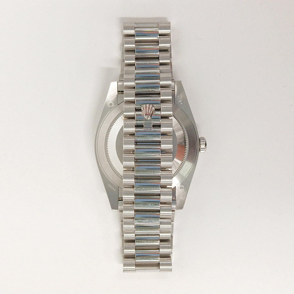 Day-Date President 40mm Platinum Baguette Diamond Bezel 228396TBR