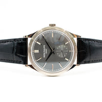 Calatrava 39mm Manual Clou De Paris White Gold 6119G-001