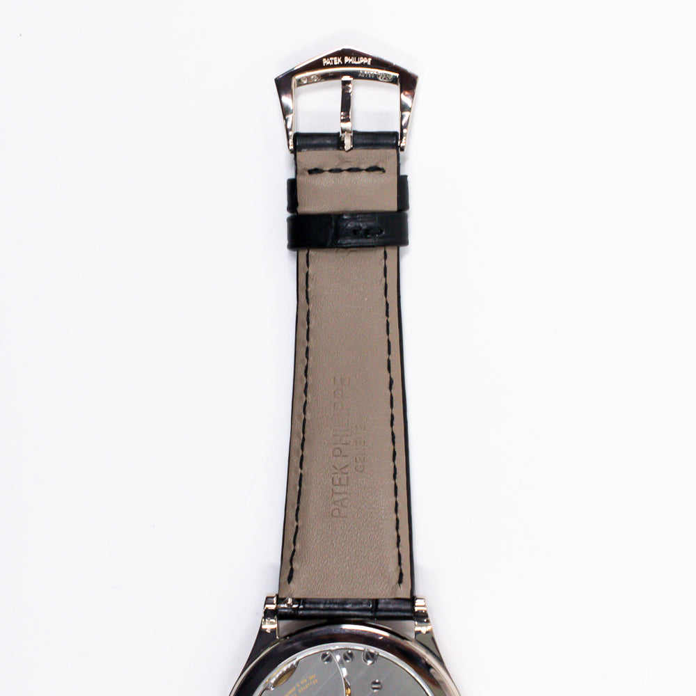 Calatrava 39mm Manual Clou De Paris White Gold 6119G-001