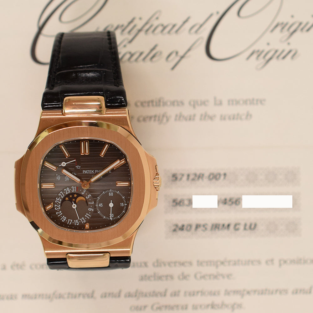 Nautilus Moon Phases 40mm Rose Gold 5712R-001