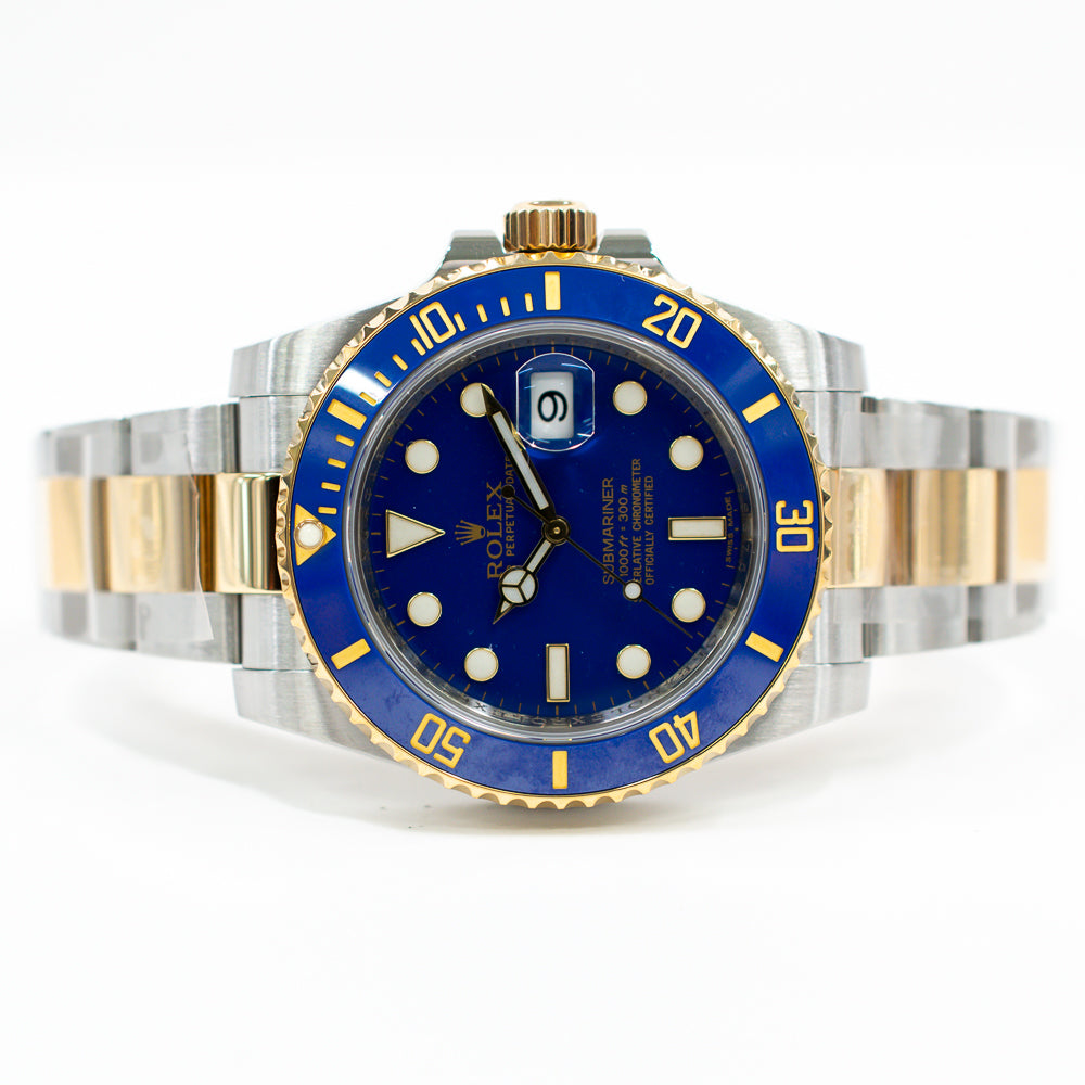 Submariner Date 40mm Blue Bezel Steel and Yellow Gold 116613LB
