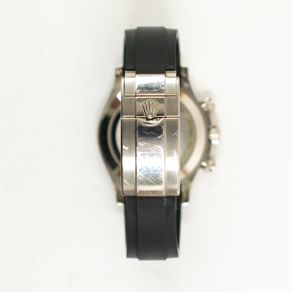 Daytona White Gold with Rubber Strap 116519LN