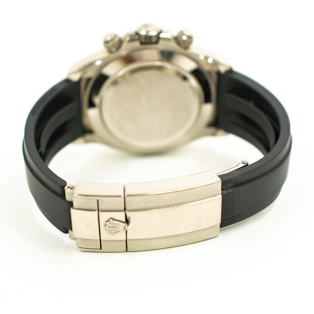 Daytona White Gold with Rubber Strap 116519LN