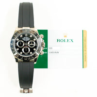 Daytona White Gold with Rubber Strap 116519LN