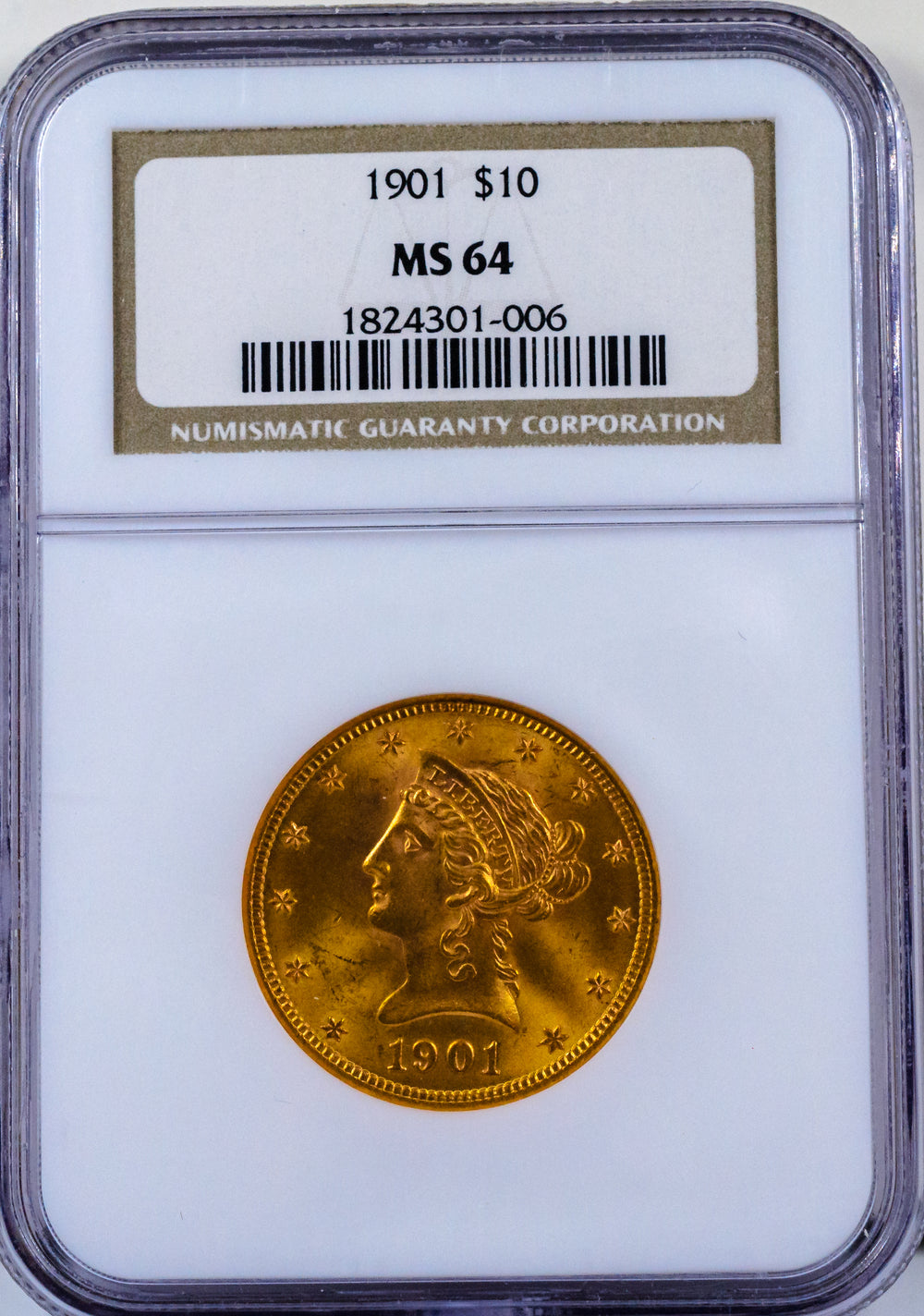1901$10 Dollar Gold Liberty Head