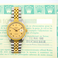 Datejust 36mm Steel and Yellow Gold 16233