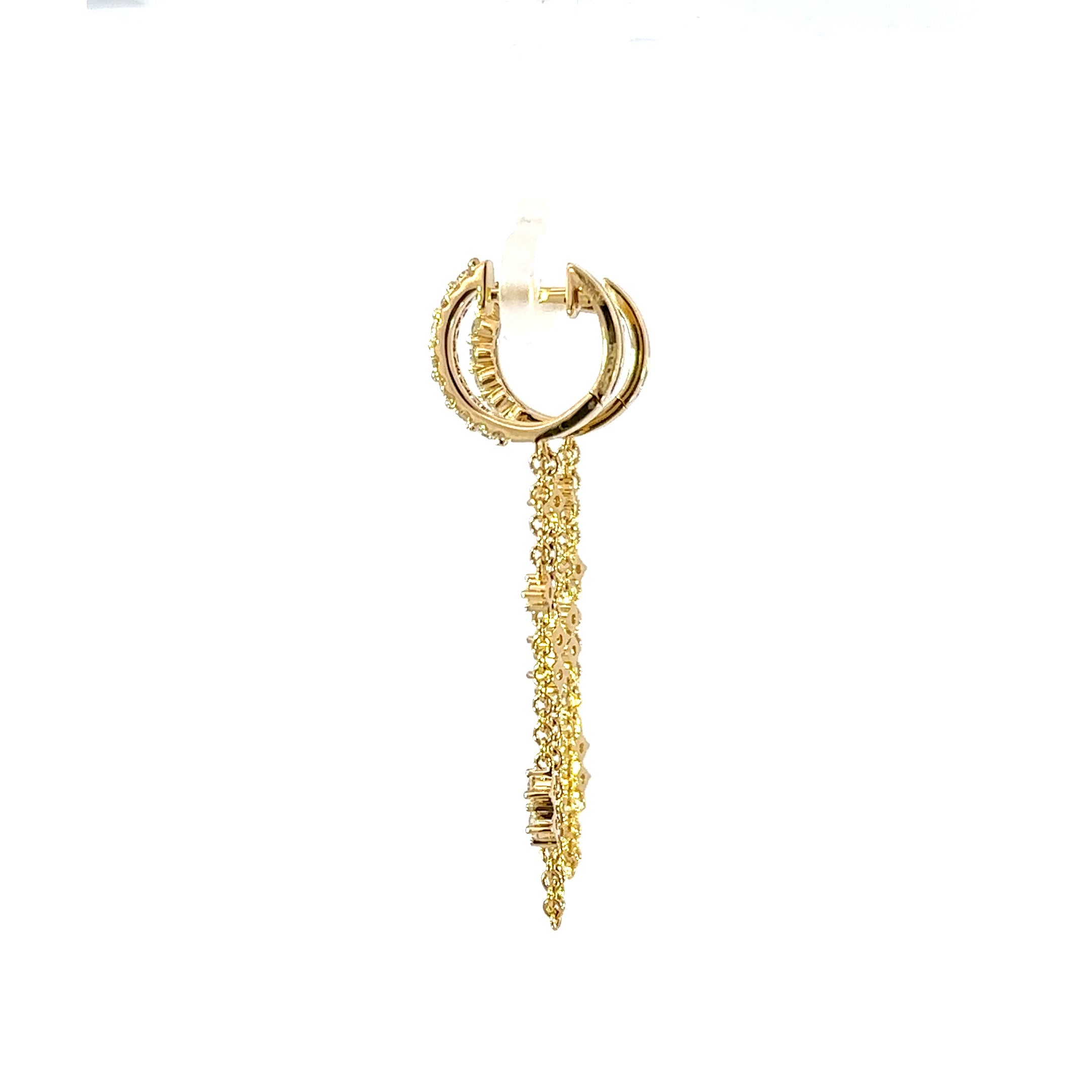 18kt yg Dangling Diamond Chain