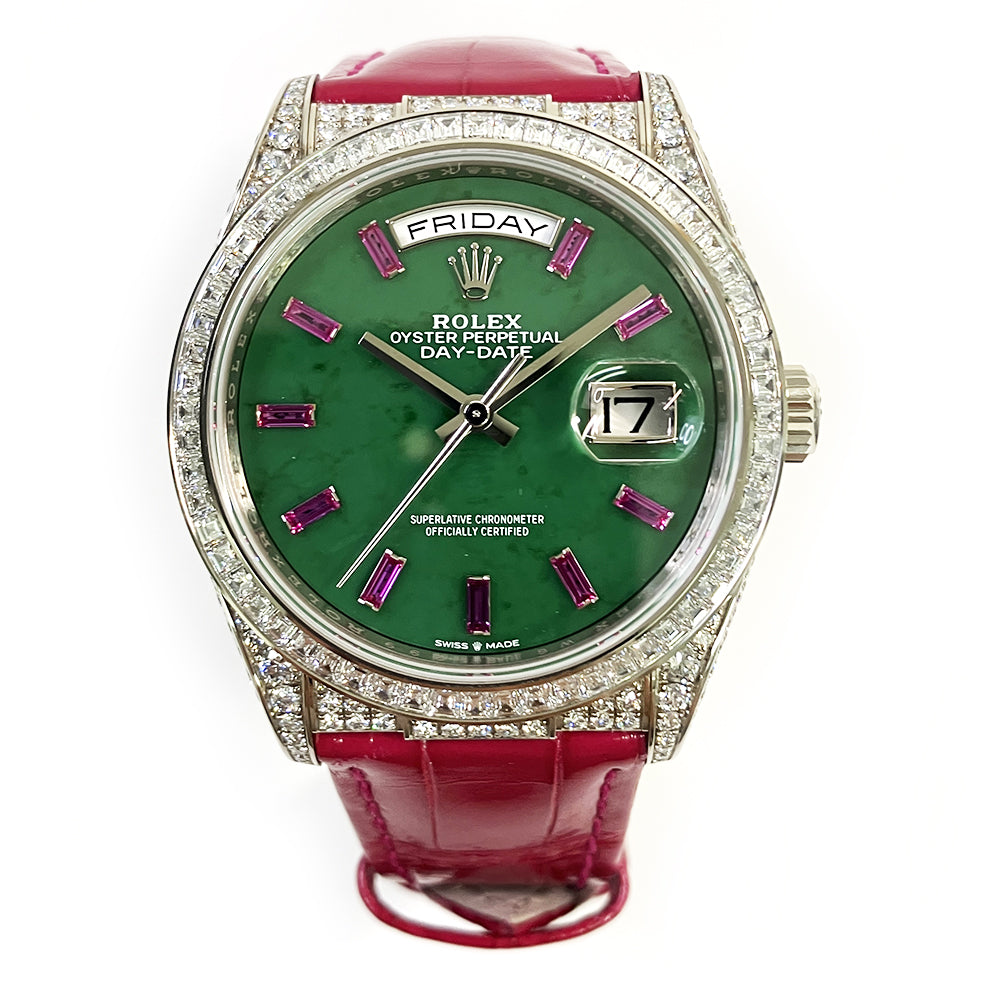 Day-Date 36mm Diamond Bezel Diamond Case White Gold 128459TBR