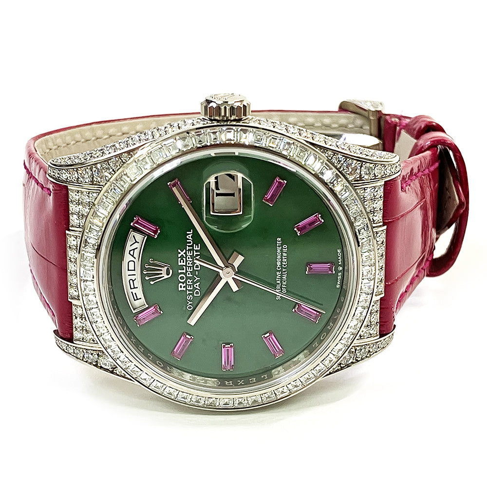 Day-Date 36mm Diamond Bezel Diamond Case White Gold 128459TBR