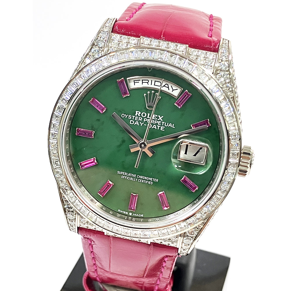 Day-Date 36mm Diamond Bezel Diamond Case White Gold 128459TBR