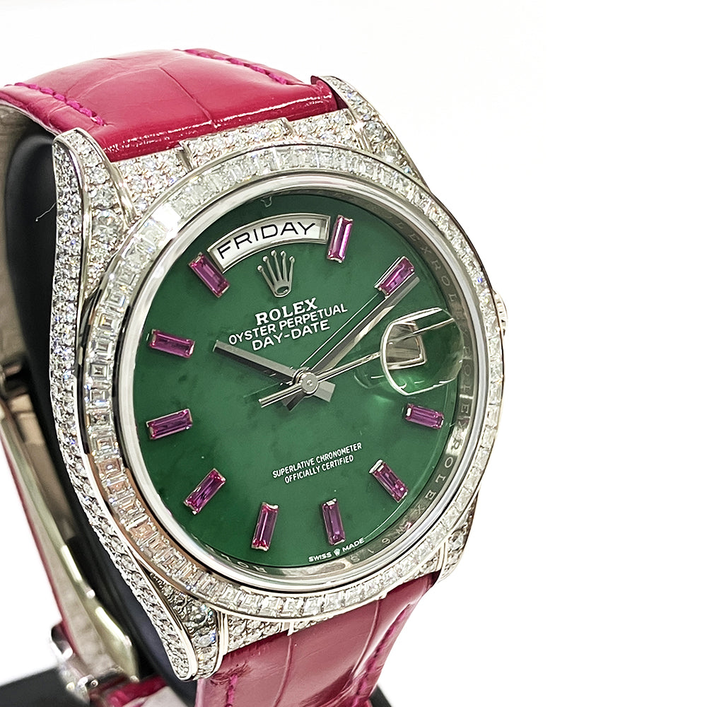 Day-Date 36mm Diamond Bezel Diamond Case White Gold 128459TBR