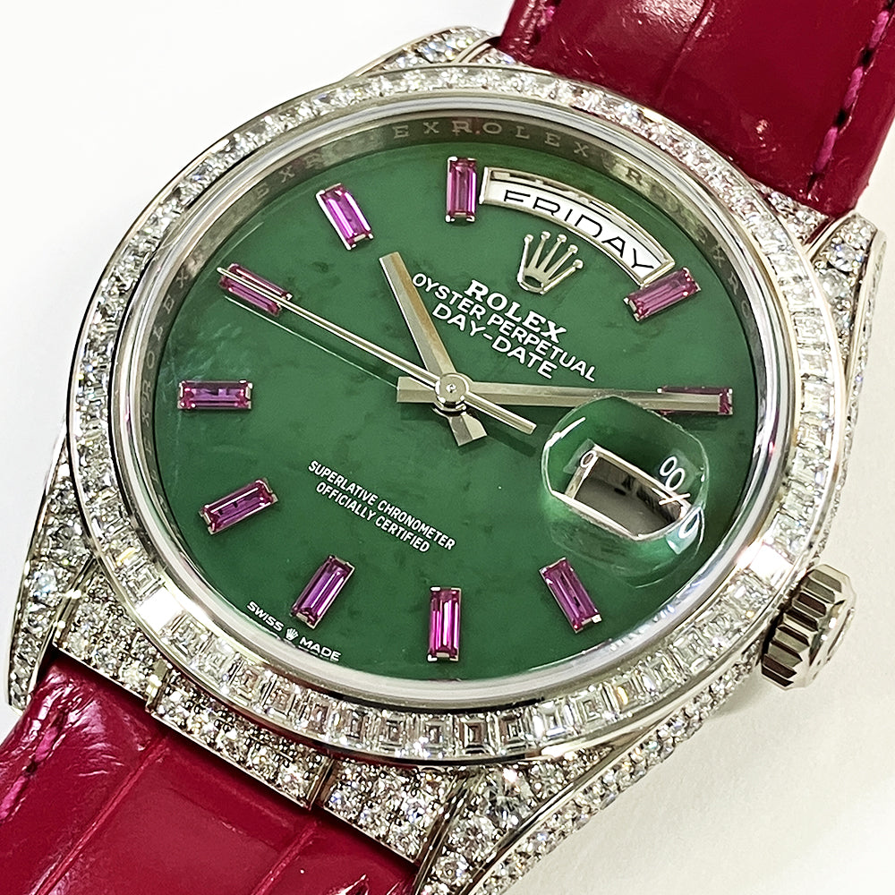 Day-Date 36mm Diamond Bezel Diamond Case White Gold 128459TBR