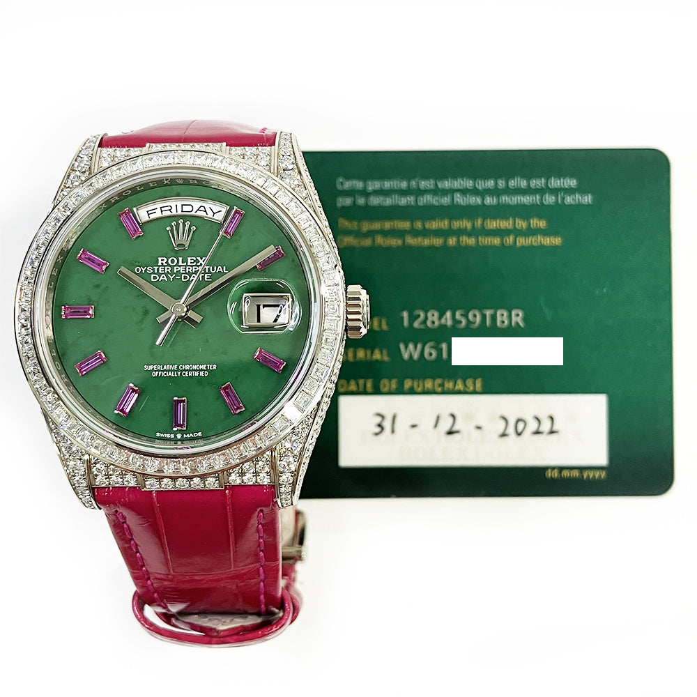Day-Date 36mm Diamond Bezel Diamond Case White Gold 128459TBR