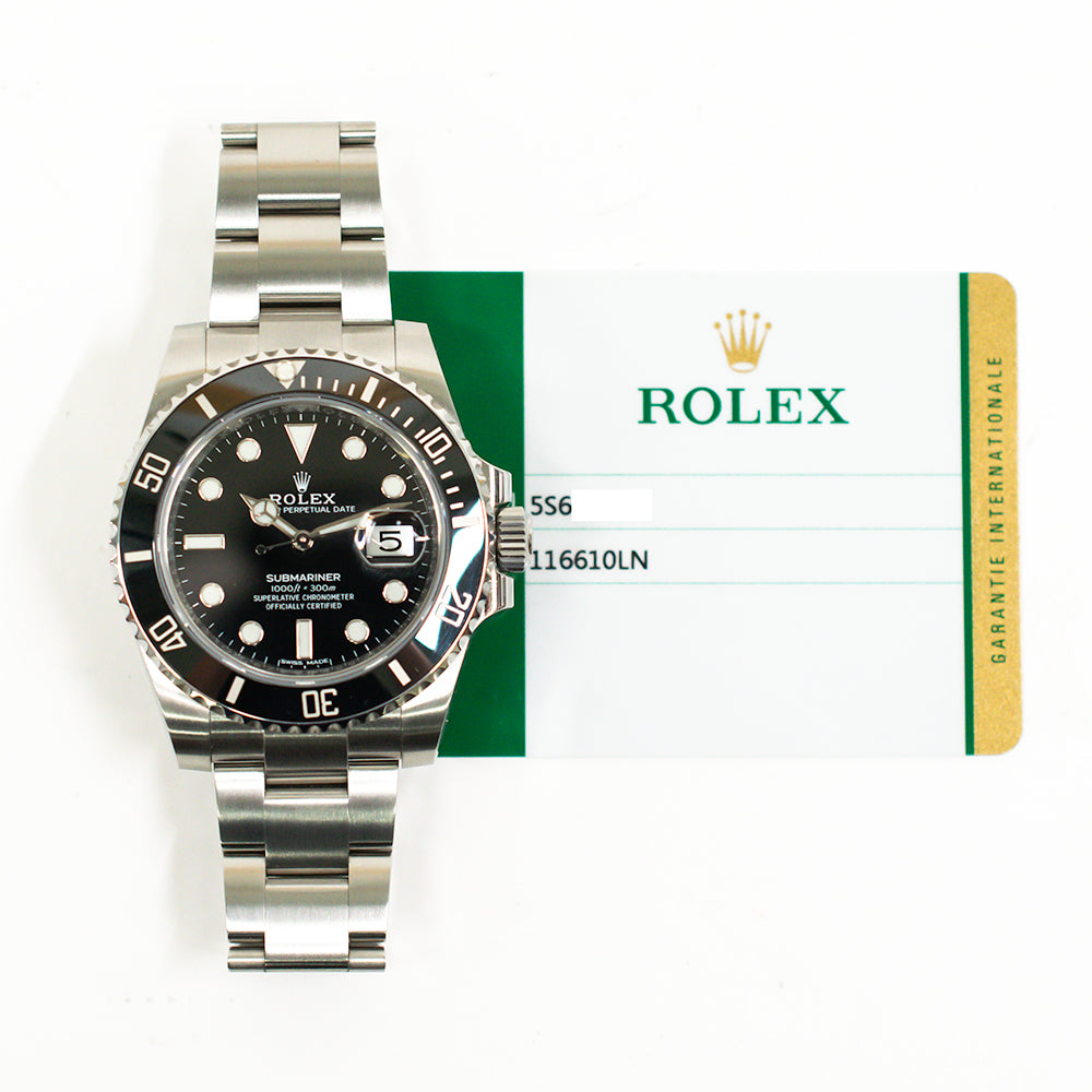 Submariner Date 40mm Black Bezel Steel 116610LN