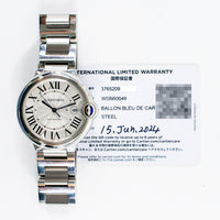 Ballon Bleu 42mm Steel WSBB0049