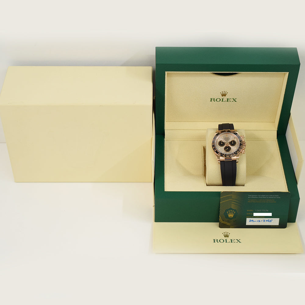 Daytona Rubber Strap Rose Gold 126515LN