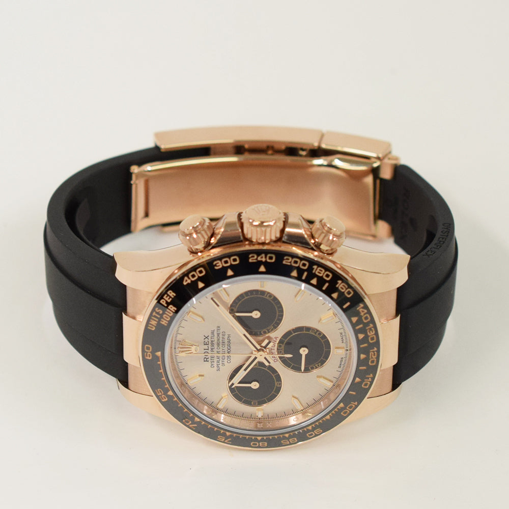 Daytona Rubber Strap Rose Gold 126515LN