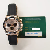 Daytona Rubber Strap Rose Gold 126515LN