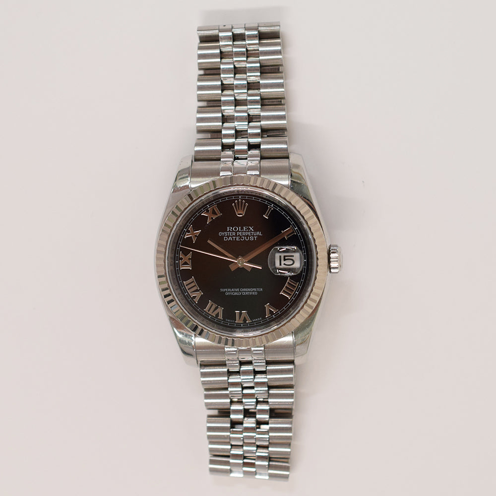 Datejust 36mm Steel and White Gold 116234