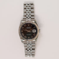 Datejust 36mm Steel and White Gold 116234