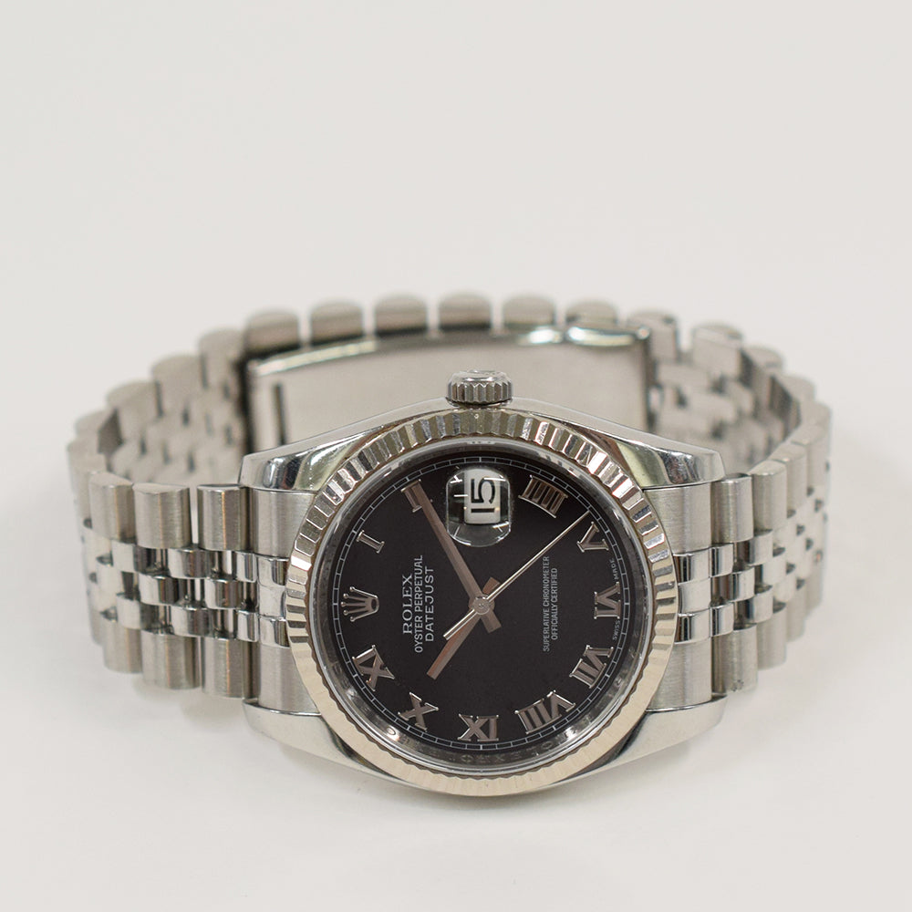 Datejust 36mm Steel and White Gold 116234