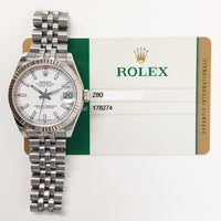 Datejust 36mm Steel and White Gold Fluted Bezel 178274