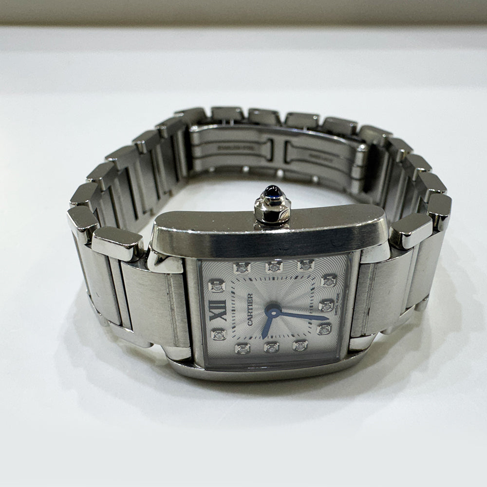 Tank Française Stainless Steel - 25mm x 20mm Quartz WE110006