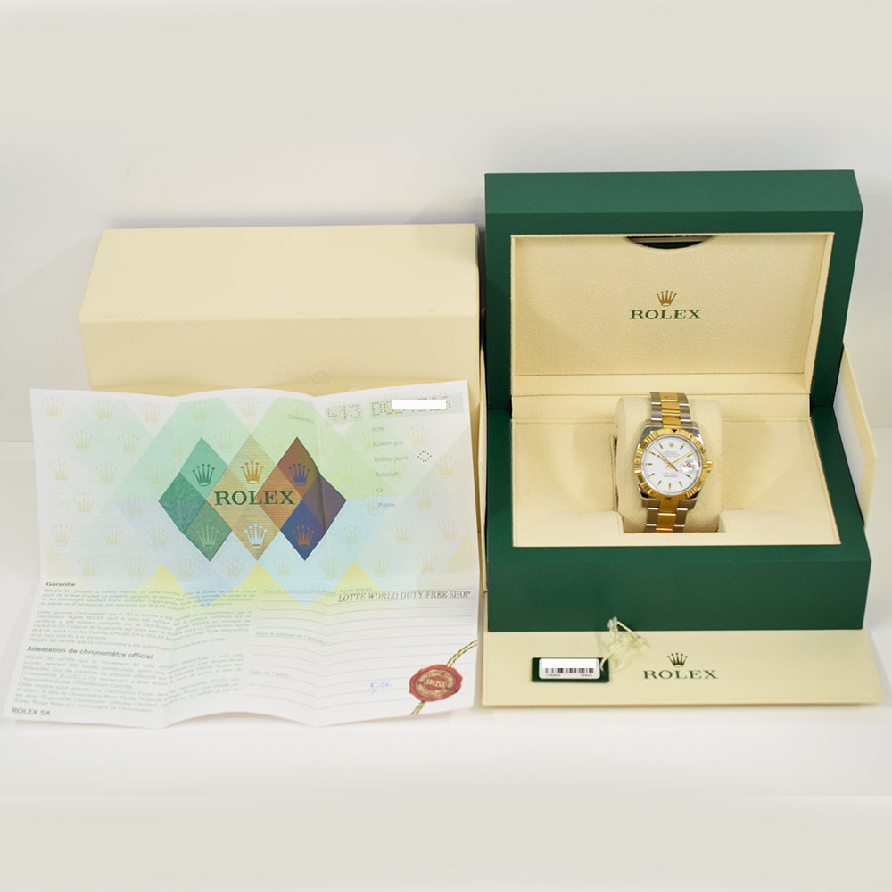 Datejust 36mm Turn-O-Graph Steel and Yellow Gold 116263
