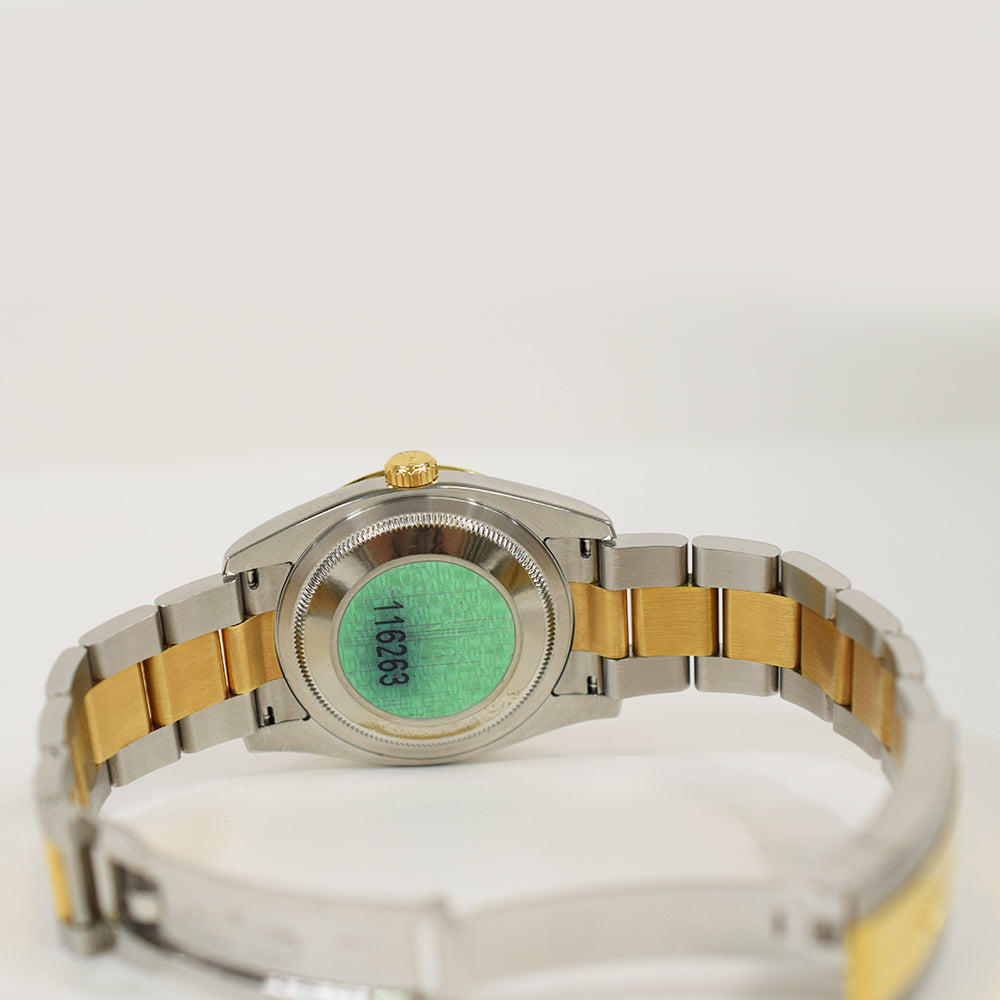Datejust 36mm Turn-O-Graph Steel and Yellow Gold 116263